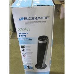 Bionaire Tower Fan 5 speed / wide oscillation/ tested working NO REMOTE