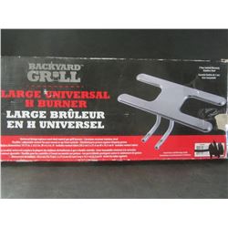 Backyard Grill Large universal H Burner Stainless Steel