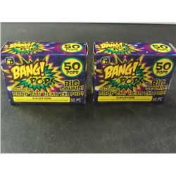 2 Boxes of 50 each BANG! PoP Snappers / throw em drop em BIG BANG!