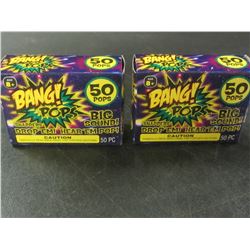 2 Boxes of 50 each BANG! PoP Snappers / throw em drop em BIG BANG!