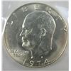 Image 1 : 1974 Ike Unc Silver Dollar