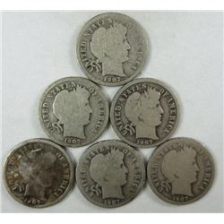 1907 Barber Dimes