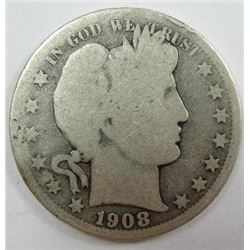 1908-O Barber Half Dollar