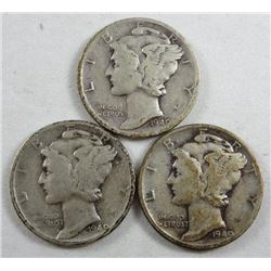 1940 Mercury Dimes