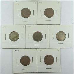 1901 Liberty Head Five Cents