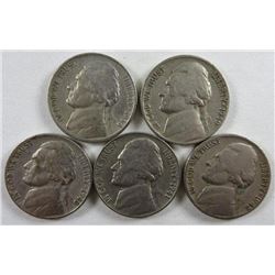 1938-1942 Jefferson Nickels