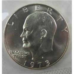1973 Ike Unc Silver Dollar