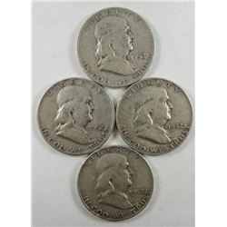 1952-D Franklin Half Dollars
