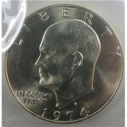 1974 Ike Unc Silver Dollar