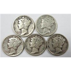 1937 Mercury Dimes