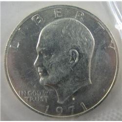 1971 Ike Unc Silver Dollar