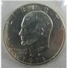 Image 1 : 1971 Ike Unc Silver Dollar