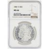 Image 1 : 1881-S NGC MS 66 Morgan Silver Dollar