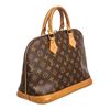 Image 2 : Louis Vuitton Monogram Canvas Leather Alma PM Handbag