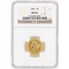 Image 1 : 1881 NGC MS63 1878 $5 Liberty Gold Coin