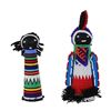 Traditional African Sangoma Ndebele Zulu Dolls -2 Diviners with Ancestral Spirit