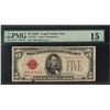 Image 1 : 1928C $5 Legal Tender STAR Note Fr.1528* PMG Choice Fine 12