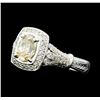 Image 1 : 1.73 ctw Diamond Ring - 18KT White Gold