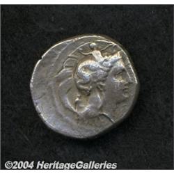 Lot of two Greek silver coins.