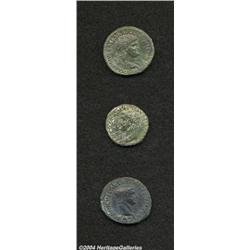Lot of three Julio-Claudius bronzes.