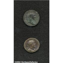 Lot of two middle bronzes.