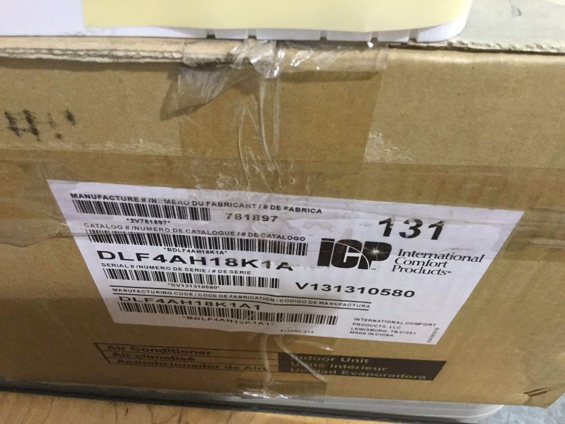 New International Comfort Products Mini Split Ductless Air Conditioner