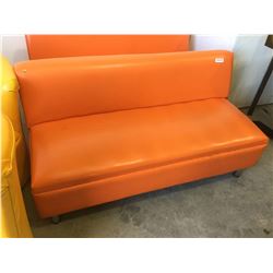 Orange Sofa Bench
