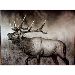 Canvass Elk Painting