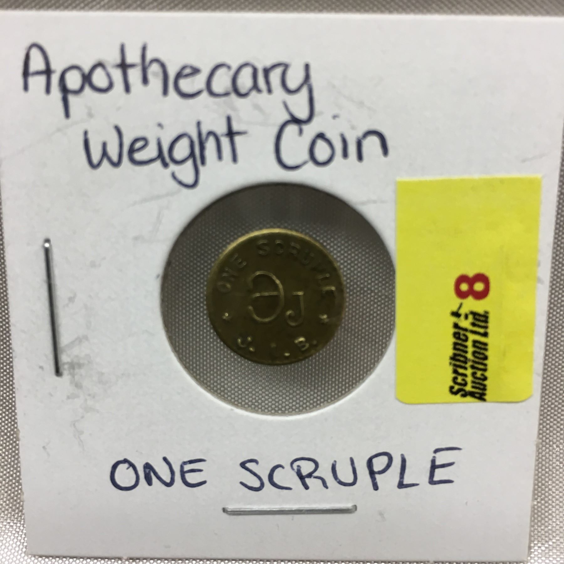 One Scruple - Apothecary Weight Coin