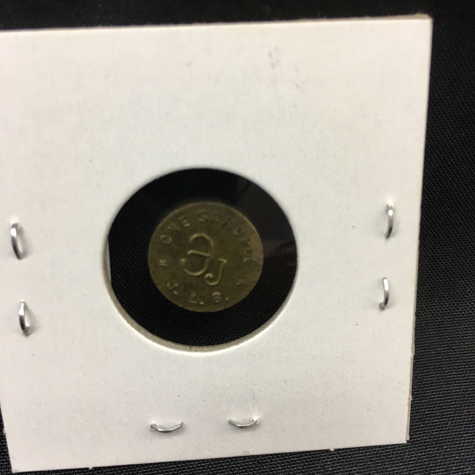 One Scruple - Apothecary Weight Coin