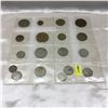 Image 1 : Foreign Coins - Variety - Sheet of 18 (Incl: Brazil, Greece, Germany, Ireland)