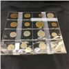 Image 2 : Foreign Coins - Variety - Sheet of 18 (Incl: Brazil, Greece, Germany, Ireland)