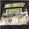 Image 2 : US Bills (5 Bills): $1 (1957A); $2 (1953); $5 (1950); $10 (1950B); $20 (1950B)