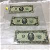Image 1 : US Bills $20 (3 Bills): 1963A; 1950B; 1950C