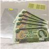 Image 1 : Canada $20 Bills 1969 (4 Sequential +1) EF4208323/24/25/26 + EF4208328