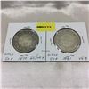Image 1 : NFLD Fifty Cent - Strip of 2: 1874; 1881