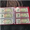 Image 10 : 1969 Canada $20 Bills (60) : Lawson/Bouey (Red Binder)