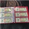 Image 11 : 1969 Canada $20 Bills (60) : Lawson/Bouey (Red Binder)