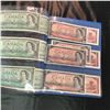 Image 3 : 1954 Canada Bills $1 (6) & $2 (7): Variety Years