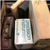 Image 1 : Tray Lot: Vintage (Scale, Shaver, Binoculars, Cassette Tapes, Can Opener, etc)