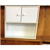 Image 2 : Small Black/Glass Front TV Stand & Small White Cupboard