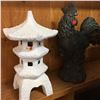 Image 1 : Lawn Décor (2): Rooster & Pagoda