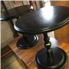 Image 1 : Black Pedestal Tables (2)