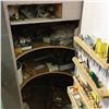 Image 2 : Wooden Rolling Cabinet w/Contents (Power Tools, Hand Tools, Pipe Clamps, etc)