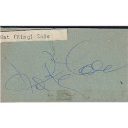 Nat King Cole Signed Ontra Cafeteria Parking Stub