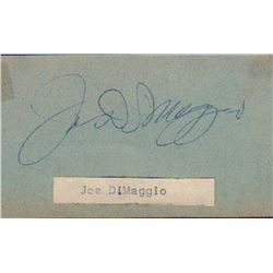 Joe DiMaggio Signed Ontra Cafeteria Parking Stub