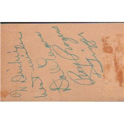 Roy Rogers Dale Evans Signed Ontra Cafeteria Parking Stub