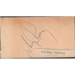 Mickey Rooney Signed Ontra Cafeteria Parking Stub