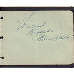 Alan Ladd Signed Autograph Book Page