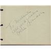 Image 1 : Gloria Swanson Signed Autograph Book Page